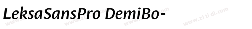 LeksaSansPro DemiBo字体转换